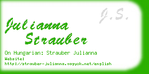 julianna strauber business card